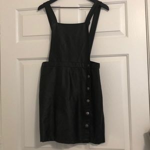 Faux leather dress